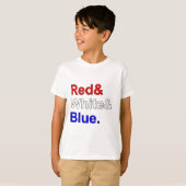 Rood Wit Blauw | Vlagkleuren van de VS T-shirt (Voorkant volledig)