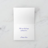 Rood-Wit-Blauw Voetbal Bruiloft Dankkaart Bedankkaart (Binnen)