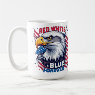 Rood Wit & Blauw Voor Altijd Amerikaanse Vlag Patr Koffiemok