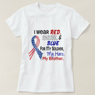 Rood wit blauw voor mijn broer t-shirt