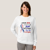 Rood wit blauw voor mijn dochter t-shirt (Voorkant volledig)
