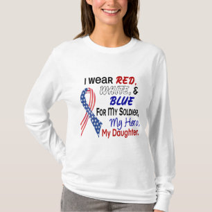 Rood wit blauw voor mijn dochter t-shirt