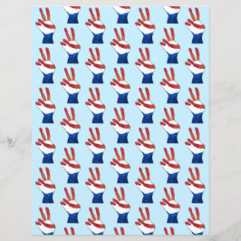 Rood Wit Blauw Vredesteken Handen Patroon Papier