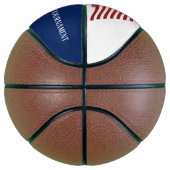 Rood wit & blauw/VS vlag / 4 juli Basketbal (Rechts)