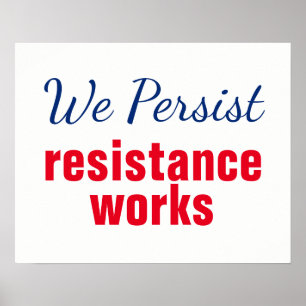 Rood wit blauw Wij houden ons verzet tegen protest Poster