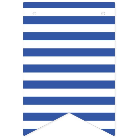 Rood/wit/blauw/wit gestreept vlaggetjes (Eerste vlag)