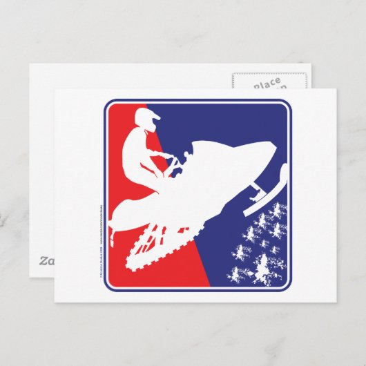 rood-wit-blauw-zeeslep briefkaart (Voorkant / Achterkant)