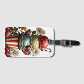 ROOD WIT BLAUW ZOMER IJSCOMER BAGAGELABEL (Voorkant (horizontaal))