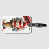 ROOD WIT BLAUW ZOMER IJSCOMER BAGAGELABEL (Voorkant (horizontaal))
