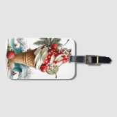 ROOD WIT BLAUW ZOMER IJSCOMER BAGAGELABEL (Voorkant (horizontaal))