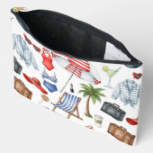 ROOD WIT BLAUW ZOMERVAKANTIE ARTIKELEN ETUI (Open)