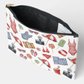 ROOD WIT BLAUW ZOMERVAKANTIE ARTIKELEN ETUI (Open)