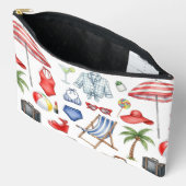 ROOD WIT BLAUW ZOMERVAKANTIE ARTIKELEN ETUI (Open)