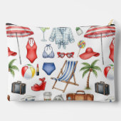 ROOD WIT BLAUW ZOMERVAKANTIE ARTIKELEN ETUI (Achterkant)