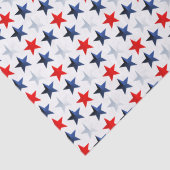 Rood Wit & Blauwe Amerikaanse Sterren Tissuepapier (Detail)