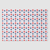 Rood Wit & Blauwe Amerikaanse Sterren Tissuepapier (Voorkant)
