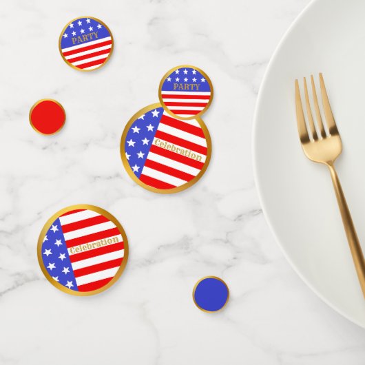 Rood Wit Blauwe Amerikaanse Vlag Tafelconfetti Confetti (Groep)