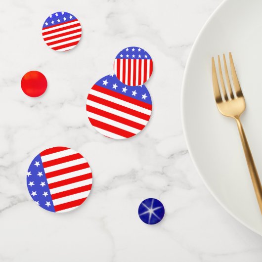 Rood Wit Blauwe Amerikaanse Vlag Tafelconfetti Confetti (Groep)