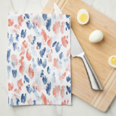 Rood Wit Blauwe Dierenprint Theedoek (Quarter Fold)