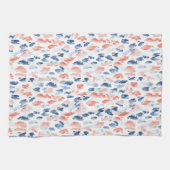 Rood Wit Blauwe Dierenprint Theedoek (Horizontaal)
