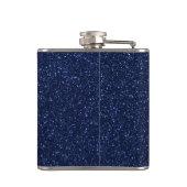 Rood, Wit, Blauwe Ster 4 Juli Glitter Heupfles (Achterkant)