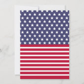 Rood Wit Blauwe Sterren Strepen USA vlag 4 Juli BB Kaart (Achterkant)