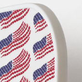 Rood wit blauwe vlag Herhalingspatroon Pickleball Paddle (Links Detail)