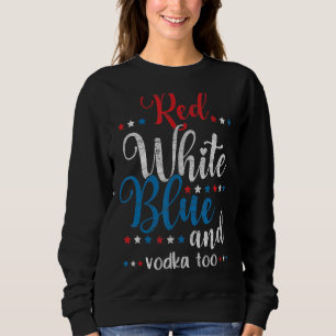 Rood Wit Blauwe Vodka Vlag USA 4 juli Wodka Trui