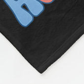 Rood Wit Blauwe Zoom Onc Crew Verpleegster 4e Juli Fleece Deken (Hoek)