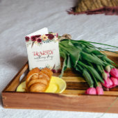 Rood Wit Bloemen Gelukkig Moeders Dag Wenskaart