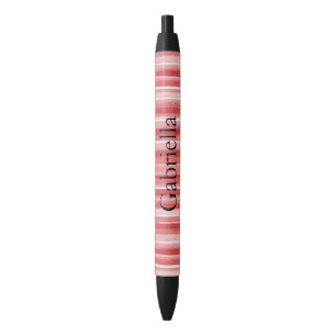 Rood Wit Blush Roze Strepen Zwarte Inkt Pen