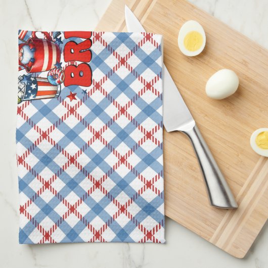 Rood Wit & Brew Theedoek (Quarter Fold)