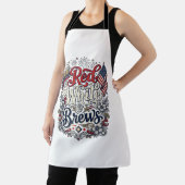 Rood Wit & Brouwsels Patriottisch Bier T-Shirt Ont Schort (Insitu)