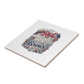 Rood Wit & Brouwsels Patriottisch Bier T-Shirt Ont Tegeltje (Zijkant)