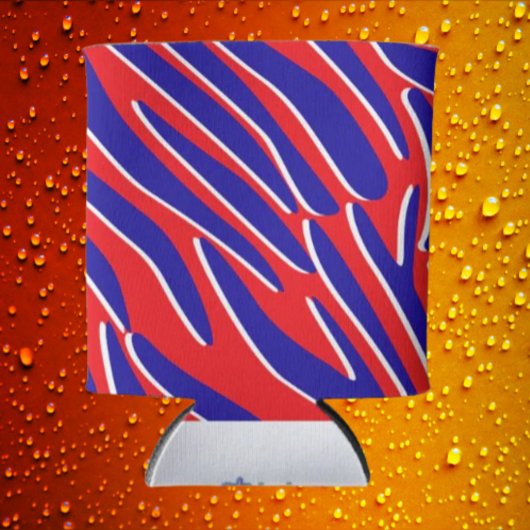 Rood, Wit & Brutaal | Tiger Stripe Drankkoeler Blikjeskoeler