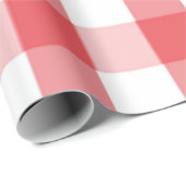 Rood & Wit Buffalo Plaid Verpakkingspapier Cadeaupapier (Rol Hoek)