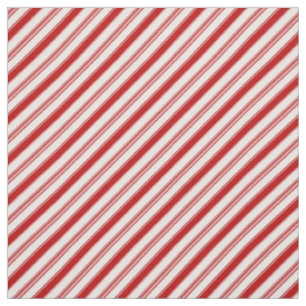 Rood & Wit Candy Cane Stripes (kleinschalig) Stof