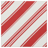Rood & Wit Candy Cane Stripes (op grote schaal) Stof (Close Up)