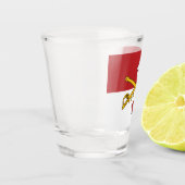 Rood & Wit Cavalerie Guidon Shot Glass Shot Glas (Links)