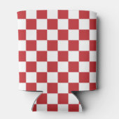 rood-wit Checkerboard Patroon Blikjeskoeler (Achterkant)