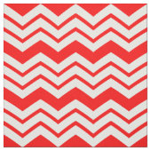 Rood Wit Chevron Zigzag Patroon Ontwerp Stof (Swatch)