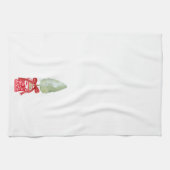 Rood & Wit Chinoiserie Topiary Vakantie Theedoek (Horizontaal)