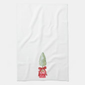 Rood & Wit Chinoiserie Topiary Vakantie Theedoek (Verticaal)