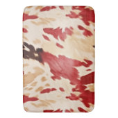 Rood Wit Cream Western Koeienhuid Cowgirl Badmat (Voorkant Verticaal)