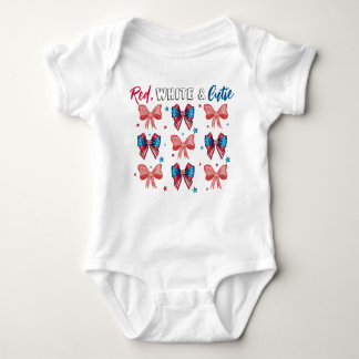 Rood Wit & Cutie, Patriottische Cutie, Roze Vrouw Romper