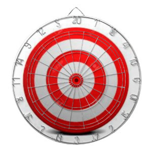 Rood wit dartbord