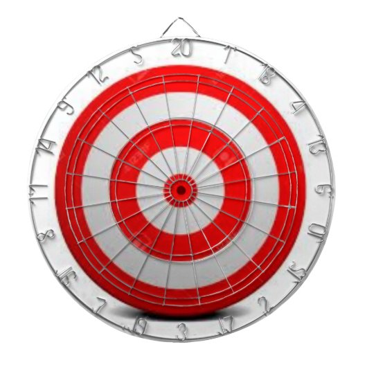 Rood wit dartbord (Voorkant)