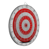 Rood wit dartbord (Voorkant Links)