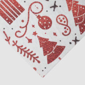 Rood wit decoratief vakantieweefsel papier (Detail)