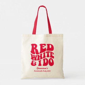 Rood Wit Doe Ik | Rood Retro 4 Juli Bachelorette F Tote Bag